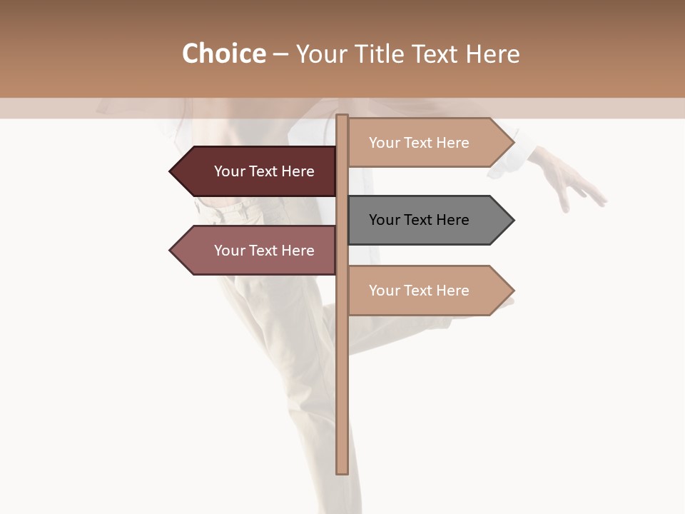 A Man In A White Shirt Is Dancing PowerPoint Template