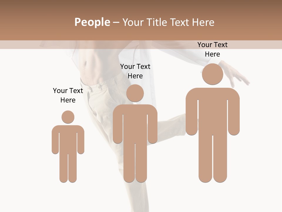 A Man In A White Shirt Is Dancing PowerPoint Template