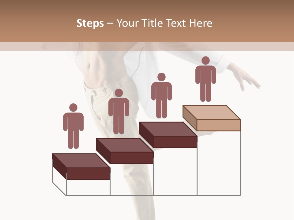 A Man In A White Shirt Is Dancing PowerPoint Template