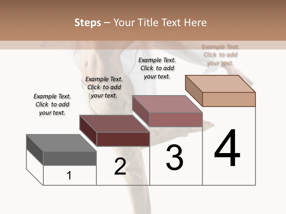 A Man In A White Shirt Is Dancing PowerPoint Template