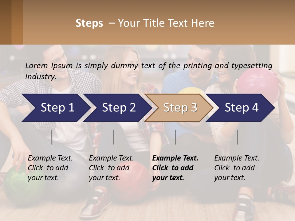A Group Of People Sitting On The Floor With Bowling Balls PowerPoint Template