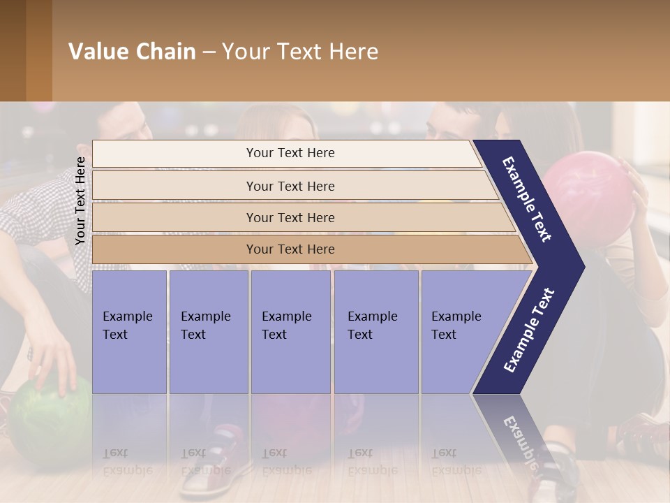 A Group Of People Sitting On The Floor With Bowling Balls PowerPoint Template
