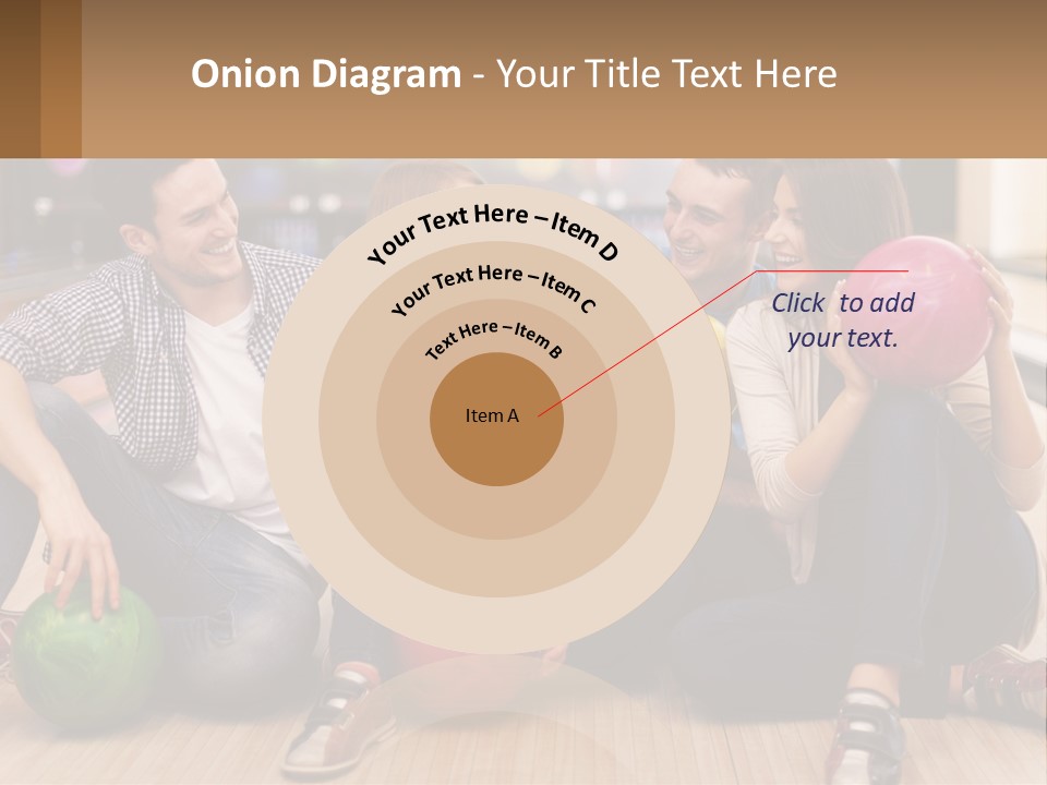 A Group Of People Sitting On The Floor With Bowling Balls PowerPoint Template