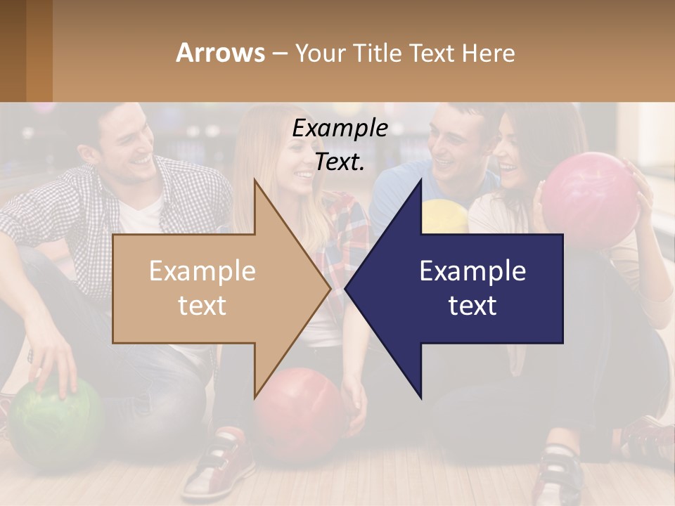 A Group Of People Sitting On The Floor With Bowling Balls PowerPoint Template