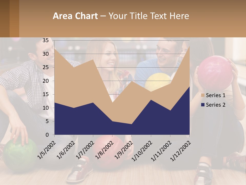 A Group Of People Sitting On The Floor With Bowling Balls PowerPoint Template