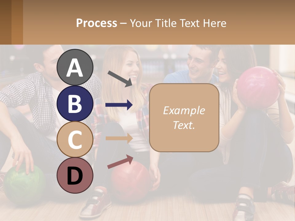 A Group Of People Sitting On The Floor With Bowling Balls PowerPoint Template