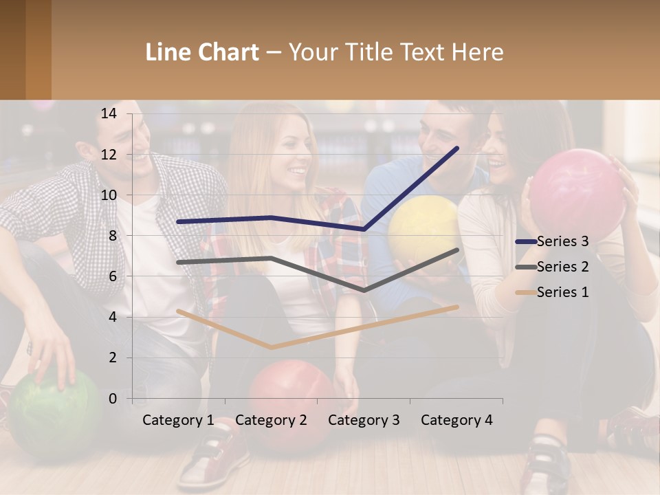 A Group Of People Sitting On The Floor With Bowling Balls PowerPoint Template