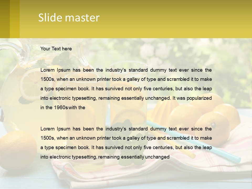 A Pitcher Of Lemonade Next To A Pitcher Of Lemonade PowerPoint Template