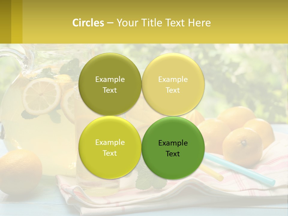 A Pitcher Of Lemonade Next To A Pitcher Of Lemonade PowerPoint Template