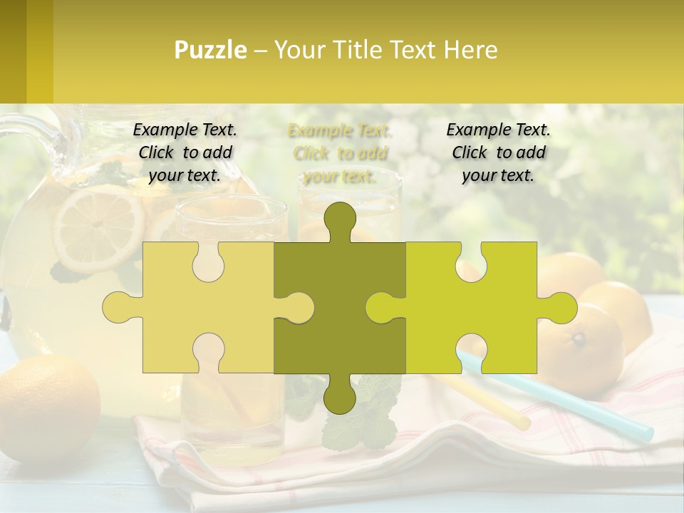 A Pitcher Of Lemonade Next To A Pitcher Of Lemonade PowerPoint Template