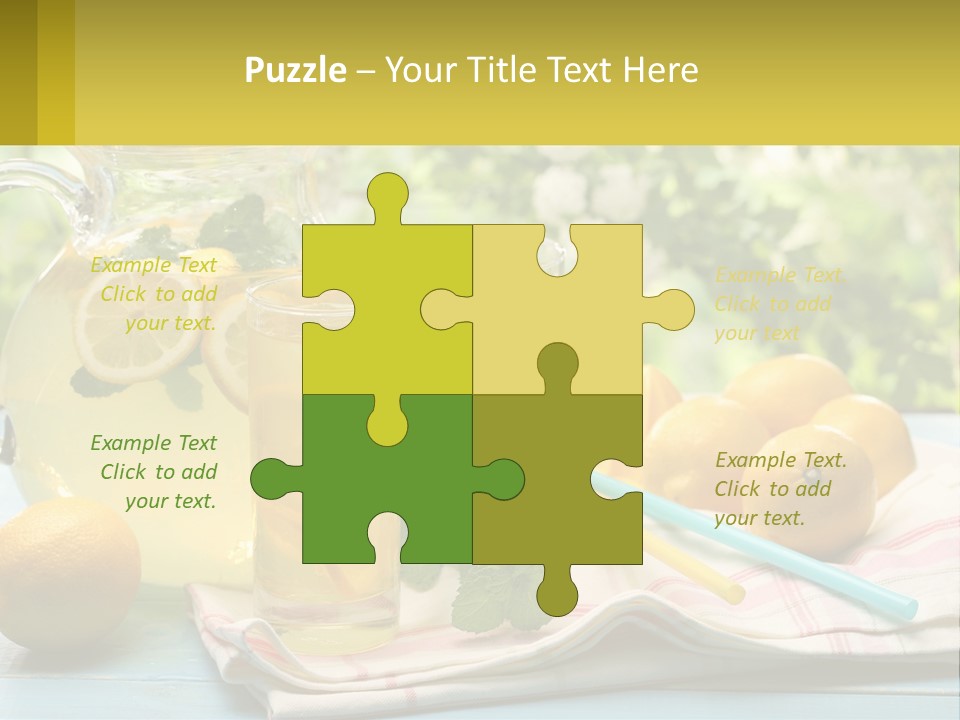 A Pitcher Of Lemonade Next To A Pitcher Of Lemonade PowerPoint Template