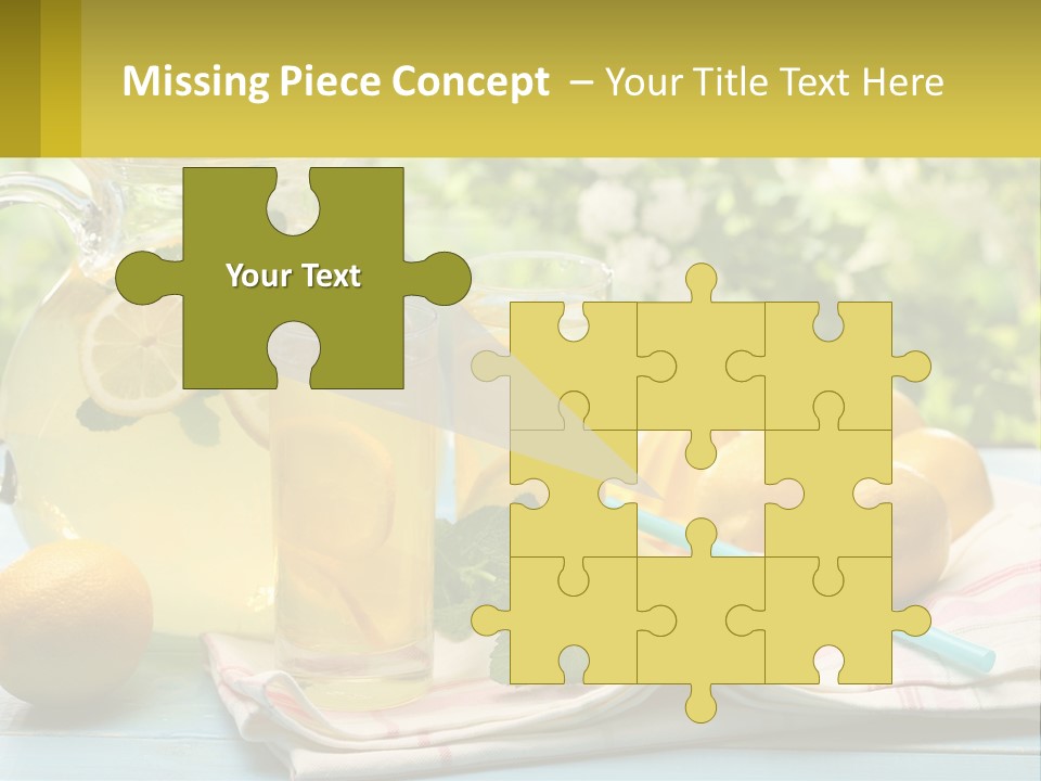 A Pitcher Of Lemonade Next To A Pitcher Of Lemonade PowerPoint Template