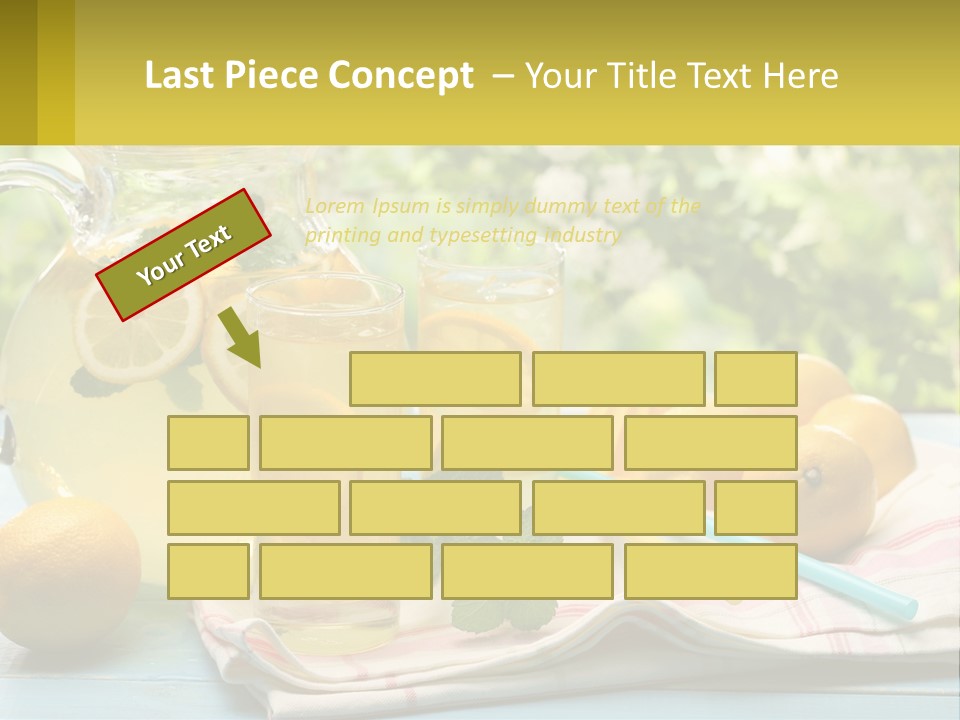 A Pitcher Of Lemonade Next To A Pitcher Of Lemonade PowerPoint Template