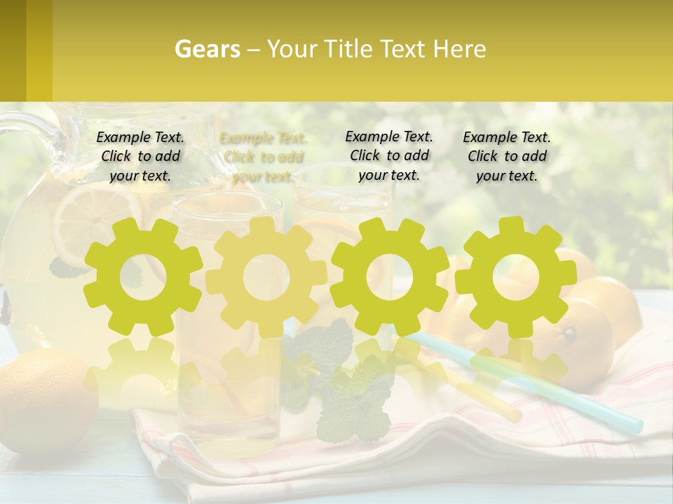 A Pitcher Of Lemonade Next To A Pitcher Of Lemonade PowerPoint Template