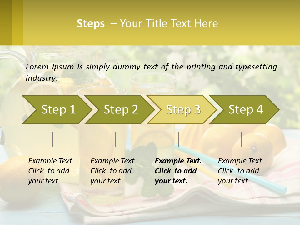 A Pitcher Of Lemonade Next To A Pitcher Of Lemonade PowerPoint Template