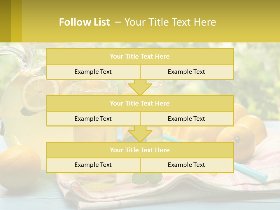 A Pitcher Of Lemonade Next To A Pitcher Of Lemonade PowerPoint Template
