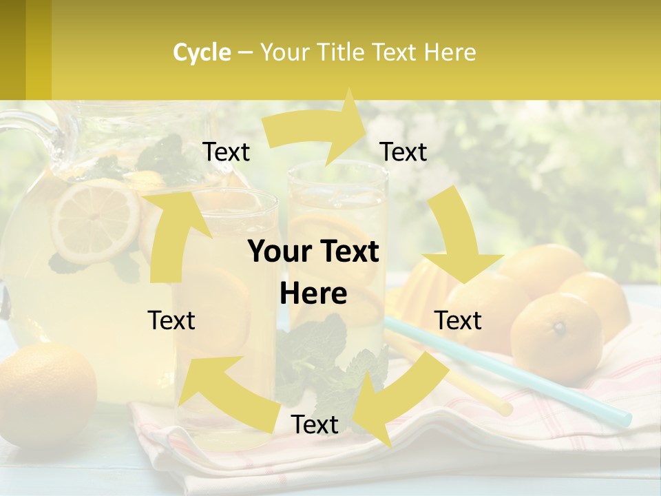 A Pitcher Of Lemonade Next To A Pitcher Of Lemonade PowerPoint Template
