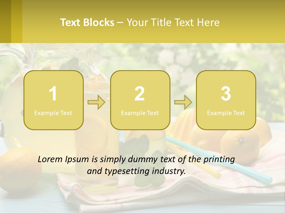 A Pitcher Of Lemonade Next To A Pitcher Of Lemonade PowerPoint Template
