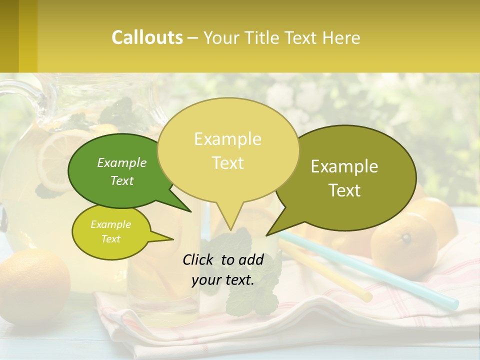 A Pitcher Of Lemonade Next To A Pitcher Of Lemonade PowerPoint Template
