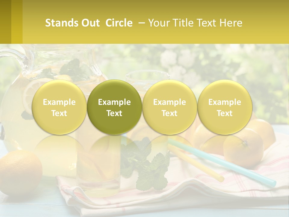 A Pitcher Of Lemonade Next To A Pitcher Of Lemonade PowerPoint Template