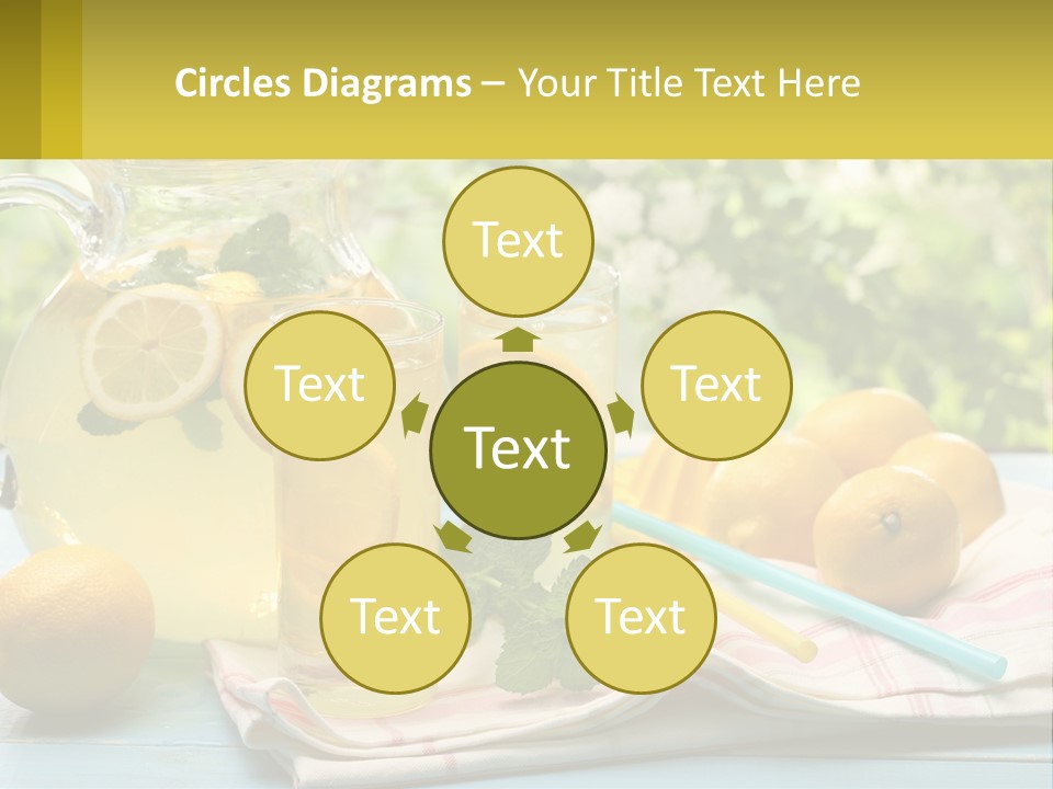 A Pitcher Of Lemonade Next To A Pitcher Of Lemonade PowerPoint Template