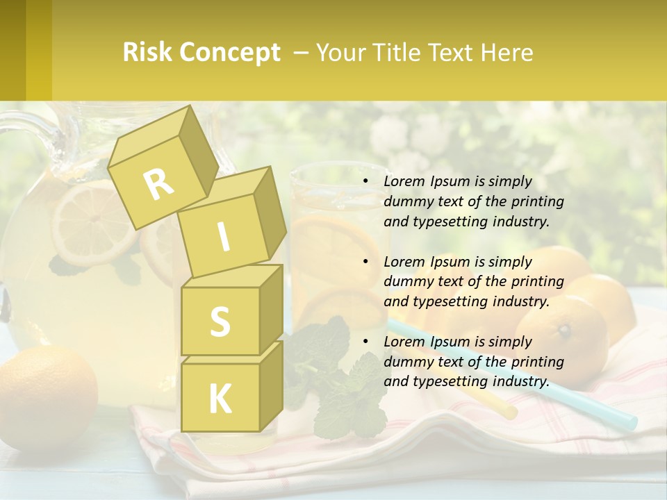 A Pitcher Of Lemonade Next To A Pitcher Of Lemonade PowerPoint Template