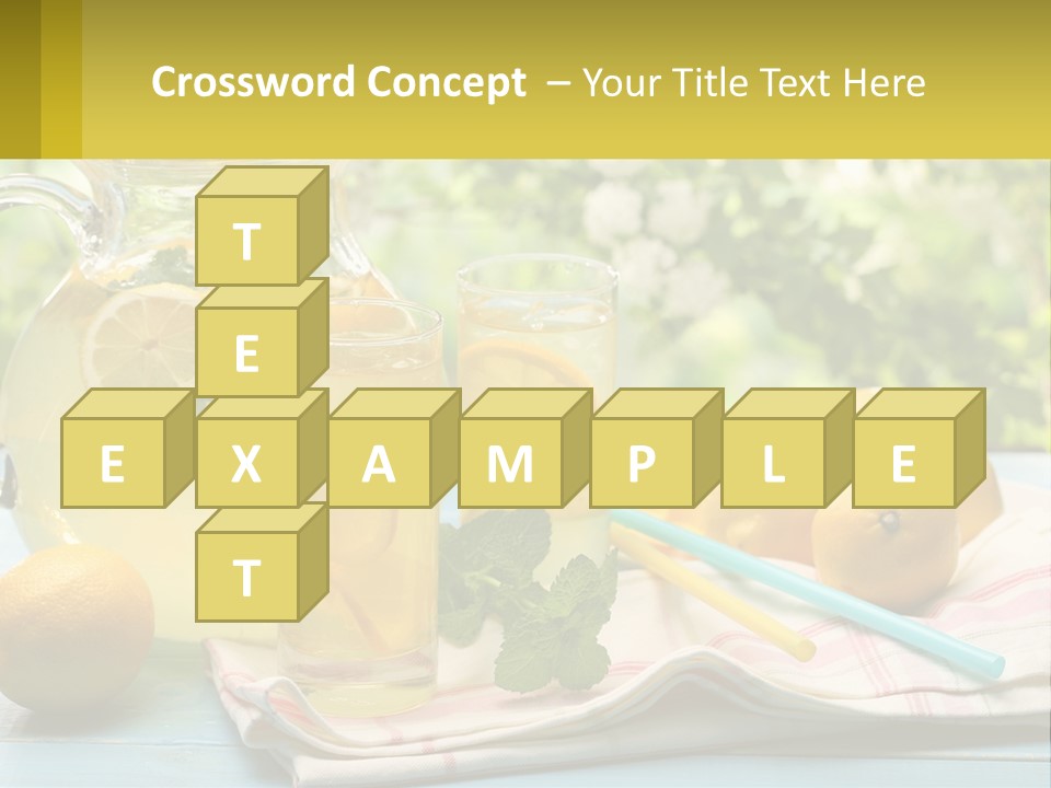 A Pitcher Of Lemonade Next To A Pitcher Of Lemonade PowerPoint Template