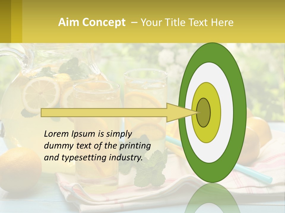 A Pitcher Of Lemonade Next To A Pitcher Of Lemonade PowerPoint Template