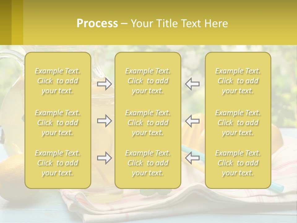 A Pitcher Of Lemonade Next To A Pitcher Of Lemonade PowerPoint Template