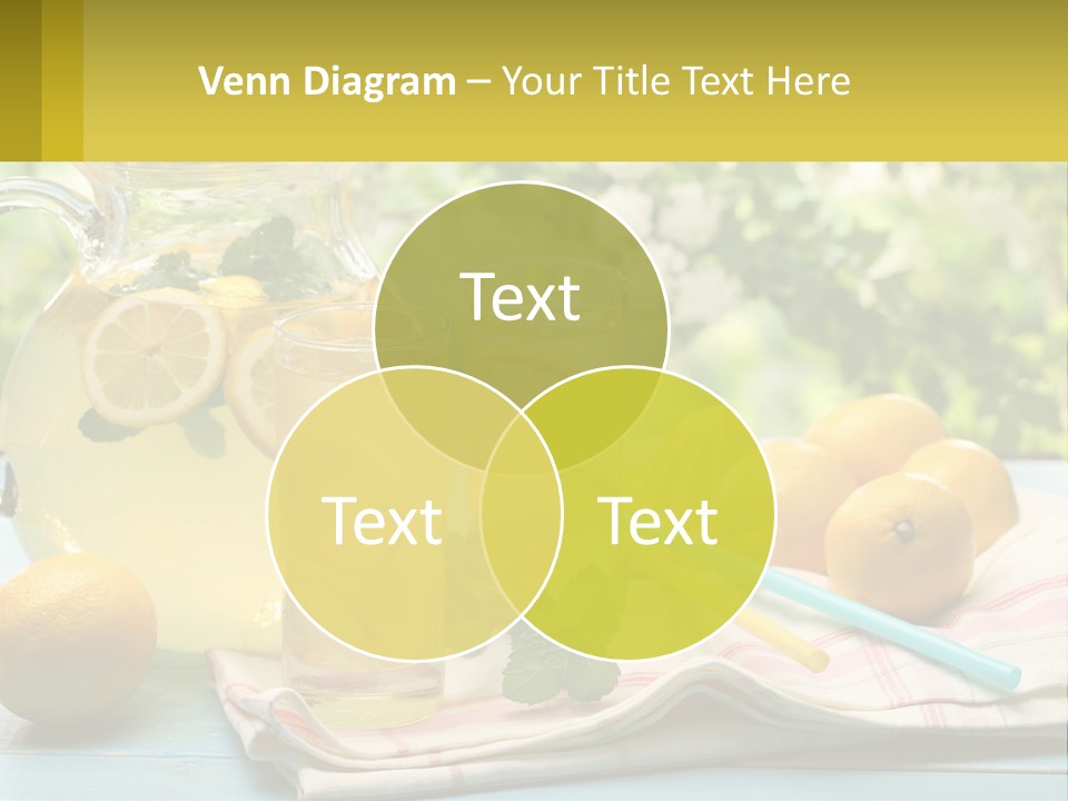 A Pitcher Of Lemonade Next To A Pitcher Of Lemonade PowerPoint Template