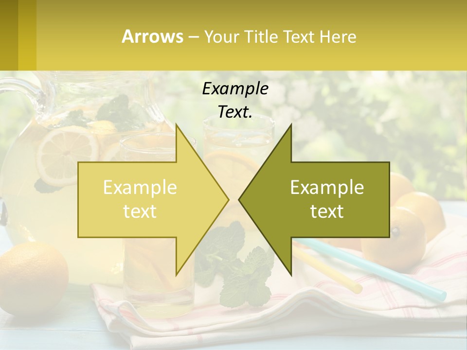 A Pitcher Of Lemonade Next To A Pitcher Of Lemonade PowerPoint Template