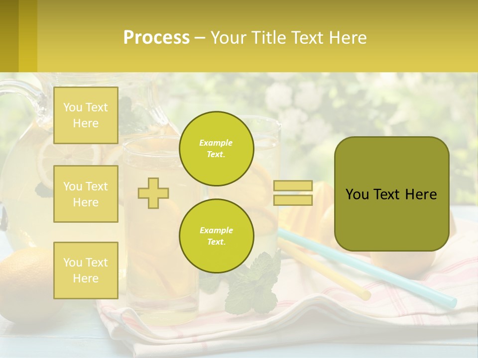 A Pitcher Of Lemonade Next To A Pitcher Of Lemonade PowerPoint Template