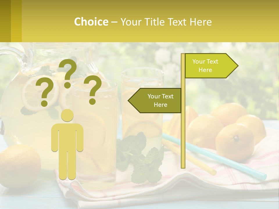 A Pitcher Of Lemonade Next To A Pitcher Of Lemonade PowerPoint Template