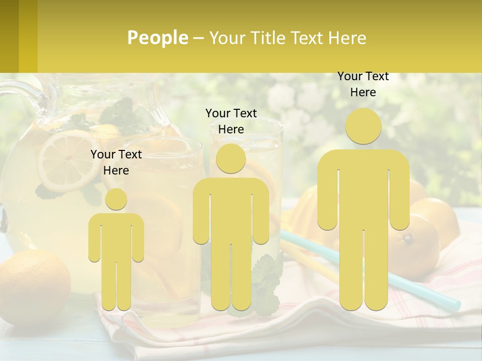 A Pitcher Of Lemonade Next To A Pitcher Of Lemonade PowerPoint Template