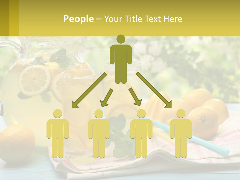 A Pitcher Of Lemonade Next To A Pitcher Of Lemonade PowerPoint Template