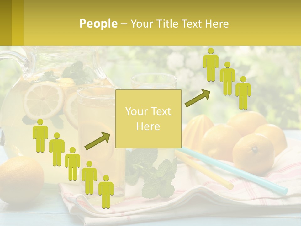 A Pitcher Of Lemonade Next To A Pitcher Of Lemonade PowerPoint Template