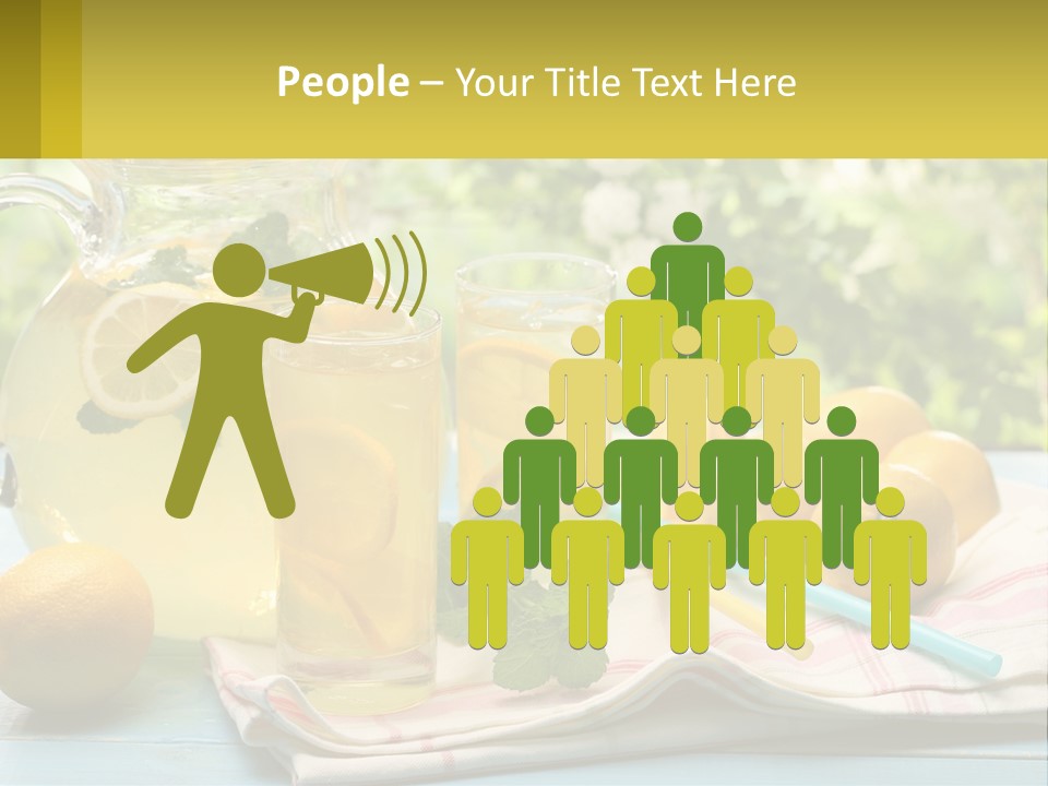 A Pitcher Of Lemonade Next To A Pitcher Of Lemonade PowerPoint Template