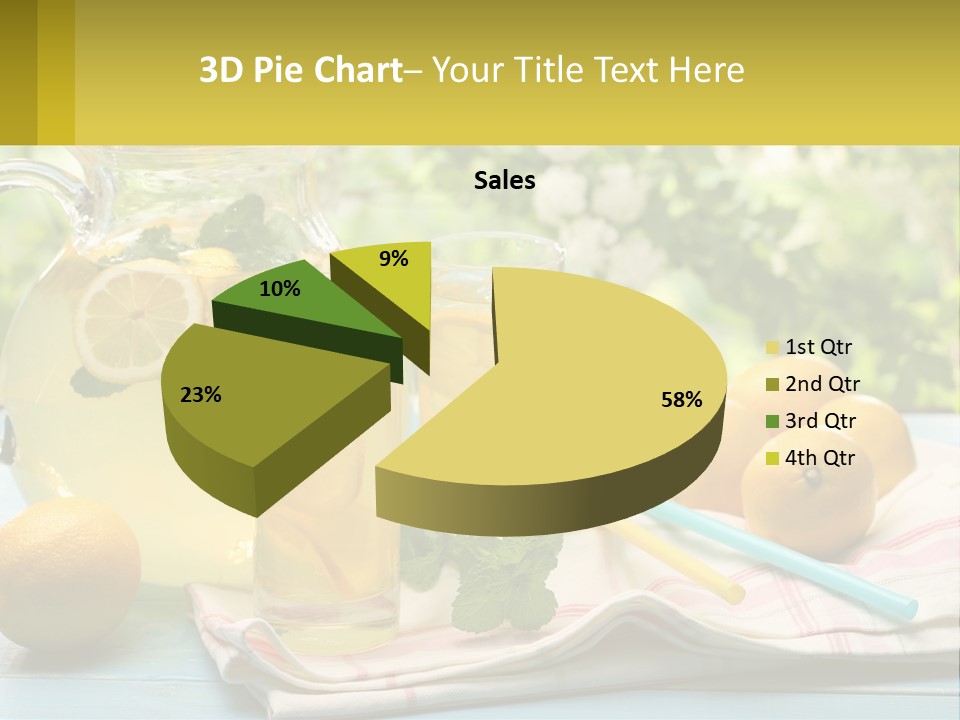 A Pitcher Of Lemonade Next To A Pitcher Of Lemonade PowerPoint Template