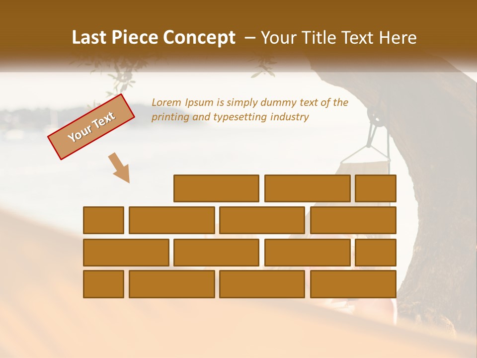 A Woman Laying In A Hammock On The Beach PowerPoint Template