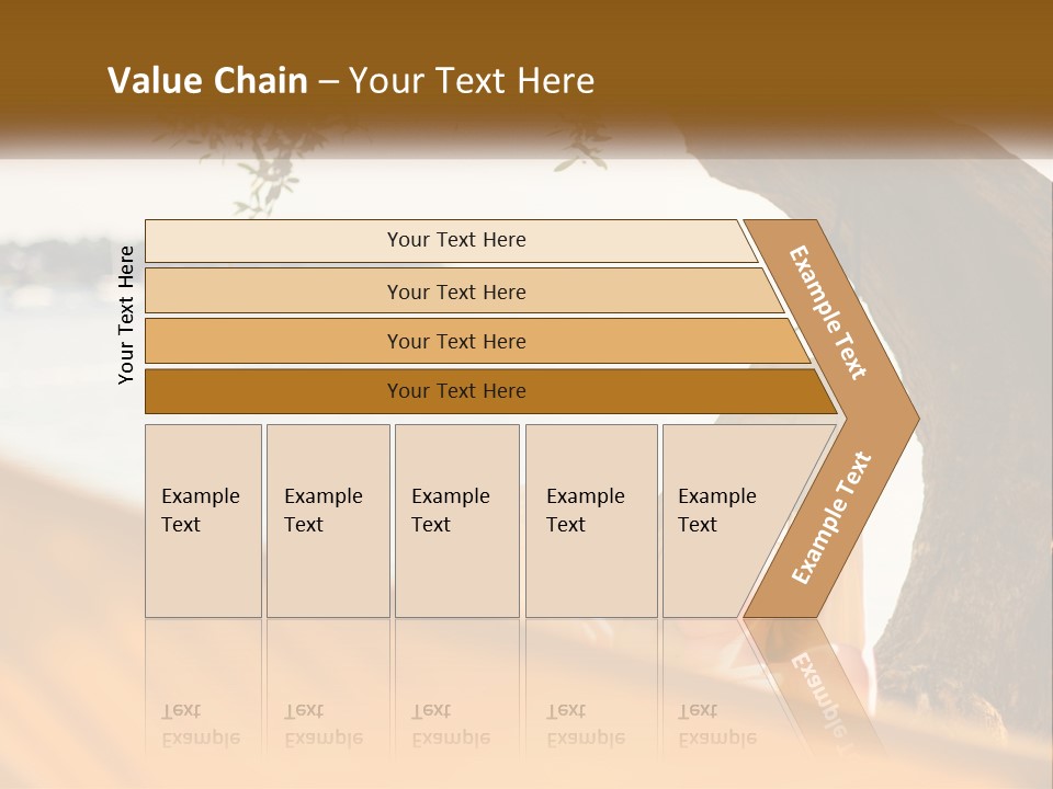 A Woman Laying In A Hammock On The Beach PowerPoint Template