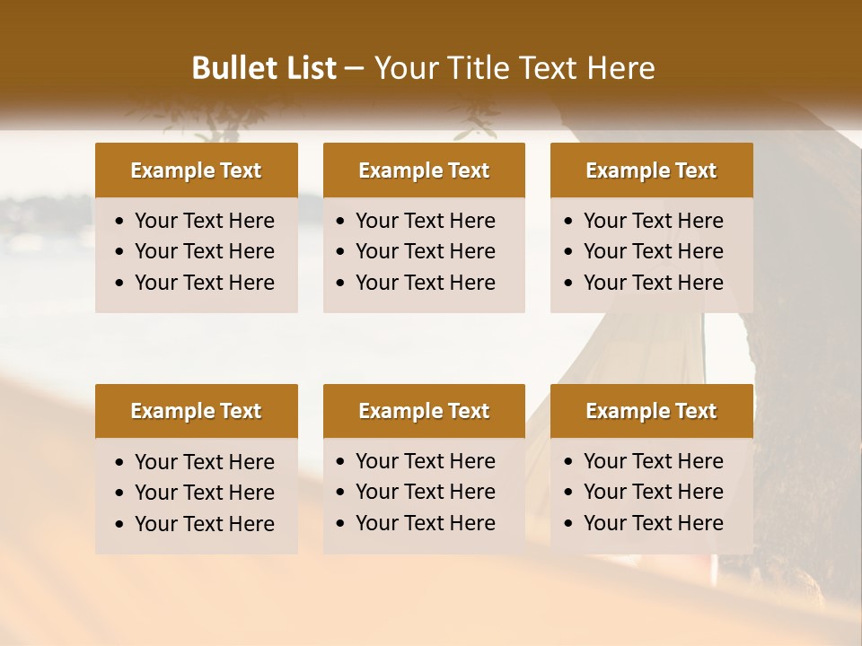 A Woman Laying In A Hammock On The Beach PowerPoint Template