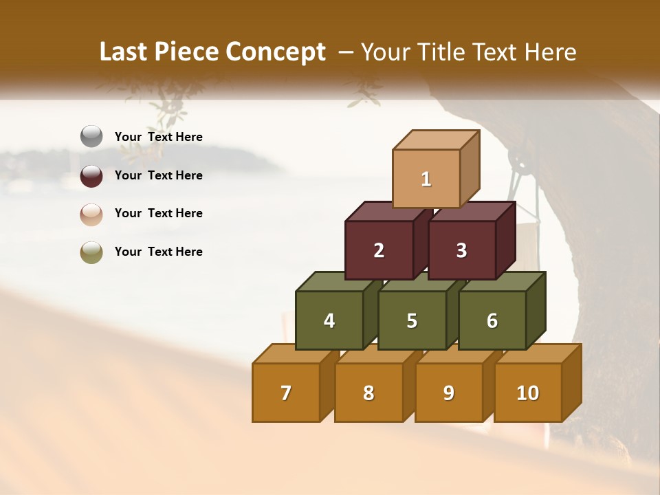 A Woman Laying In A Hammock On The Beach PowerPoint Template