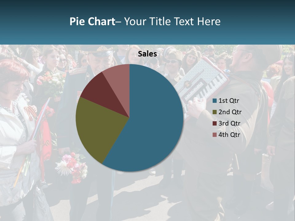 A Group Of People Standing Around Each Other PowerPoint Template