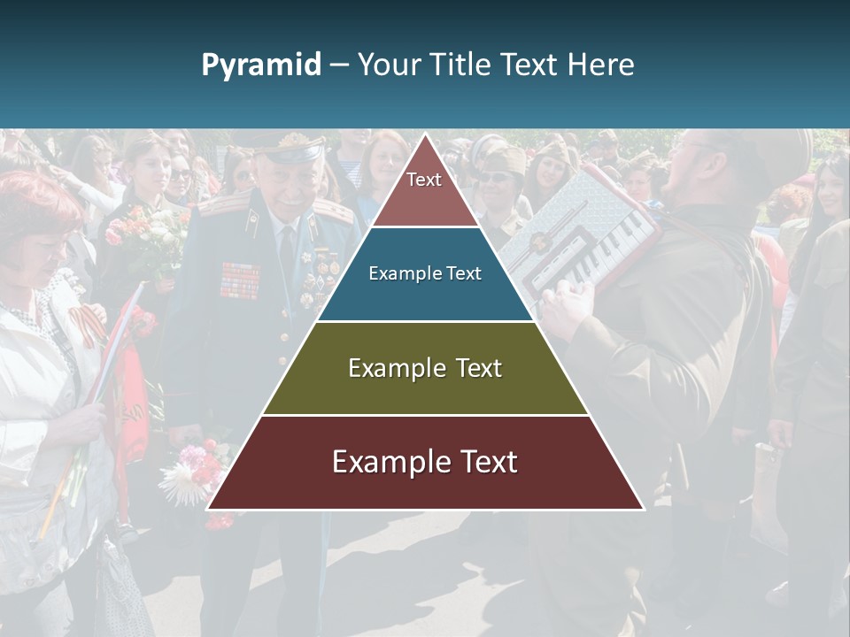 A Group Of People Standing Around Each Other PowerPoint Template