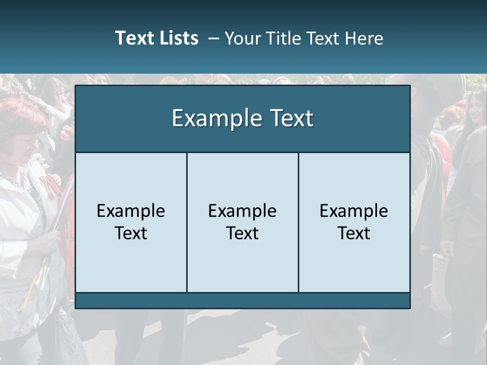 A Group Of People Standing Around Each Other PowerPoint Template