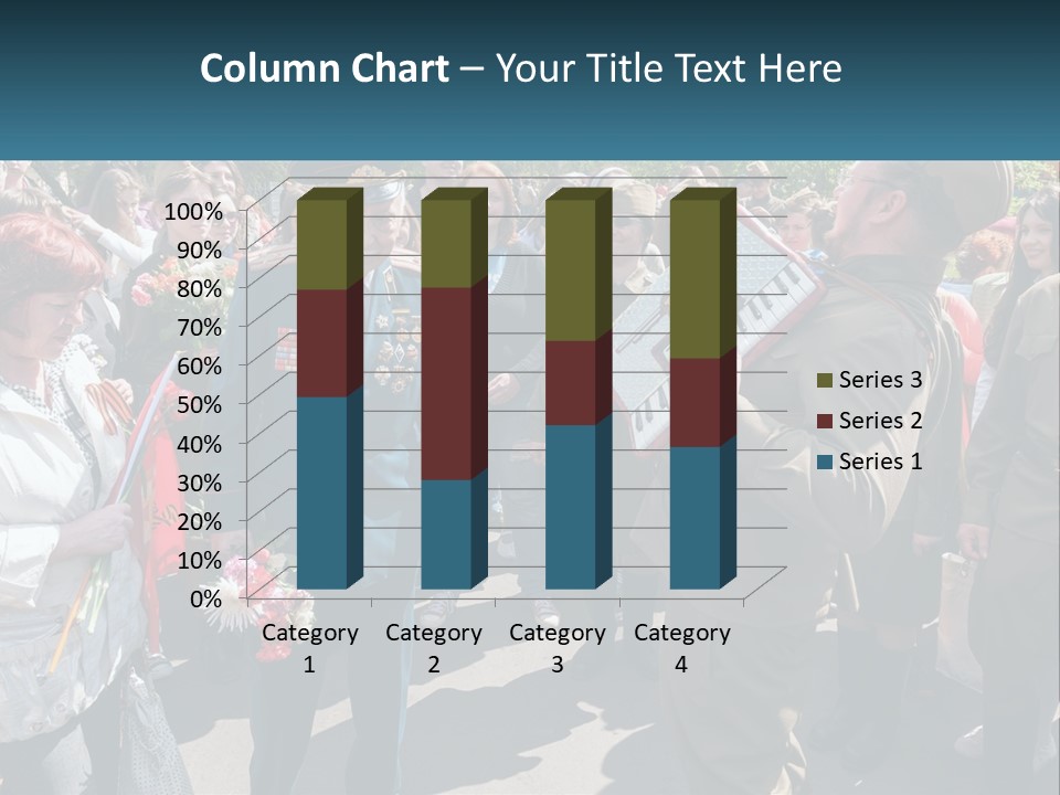 A Group Of People Standing Around Each Other PowerPoint Template
