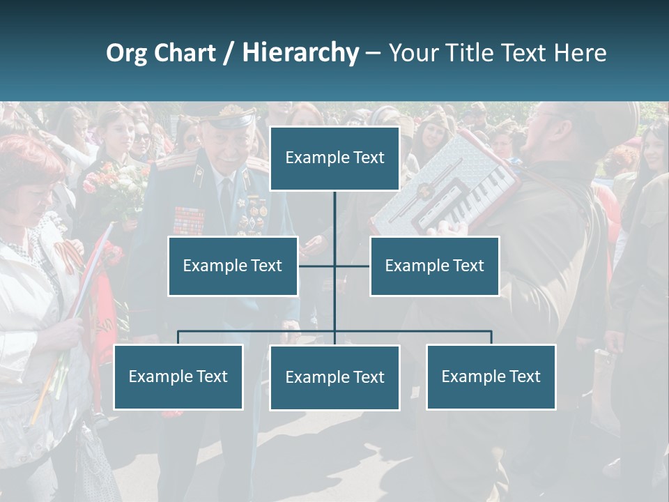 A Group Of People Standing Around Each Other PowerPoint Template