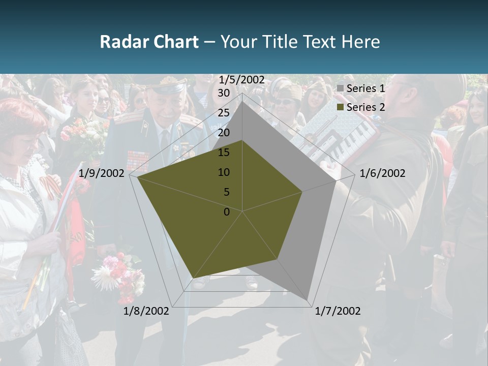 A Group Of People Standing Around Each Other PowerPoint Template