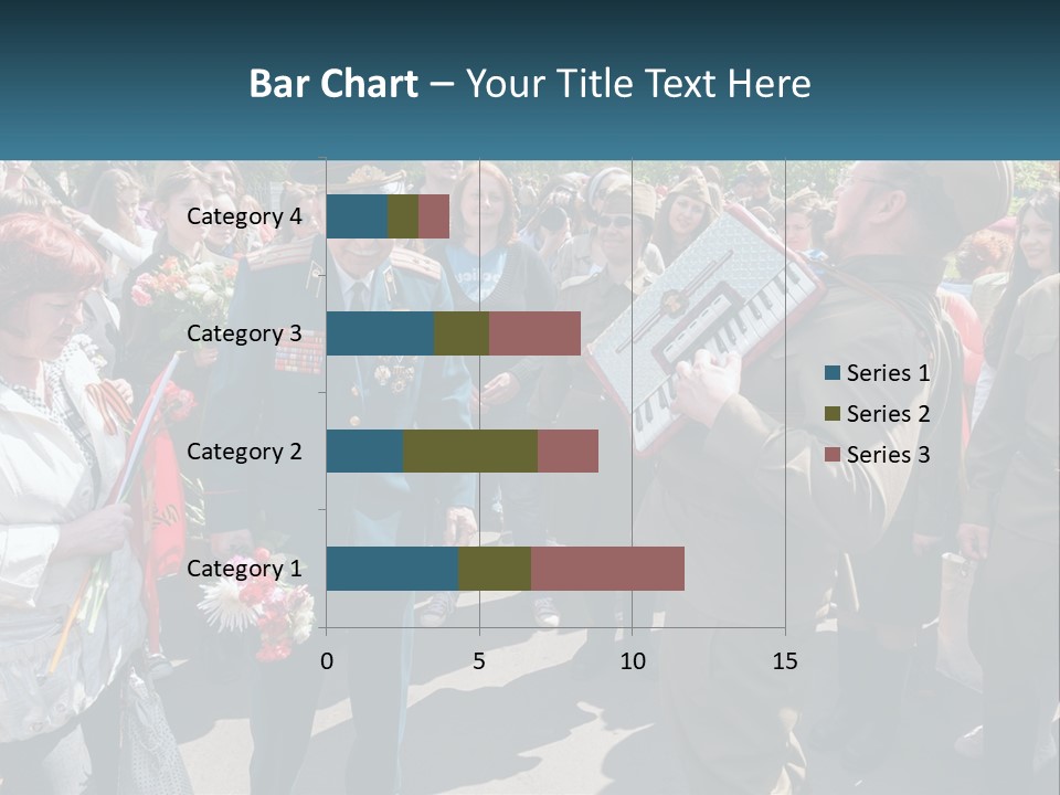 A Group Of People Standing Around Each Other PowerPoint Template