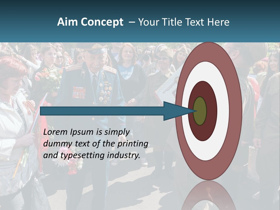 A Group Of People Standing Around Each Other PowerPoint Template